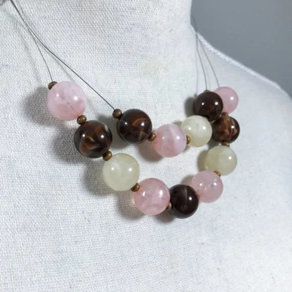 J. Crew Beaded Floating Necklace Earring Set - Picture 6 of 7